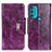 Coque Portefeuille Livre Cuir Etui Clapet N04P pour Motorola Moto G71 5G Violet