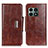 Coque Portefeuille Livre Cuir Etui Clapet N04P pour OnePlus 10 Pro 5G Marron