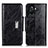 Coque Portefeuille Livre Cuir Etui Clapet N04P pour OnePlus 10R 5G Noir