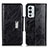 Coque Portefeuille Livre Cuir Etui Clapet N04P pour OnePlus 9RT 5G Noir