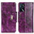 Coque Portefeuille Livre Cuir Etui Clapet N04P pour Oppo A16 Violet