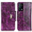 Coque Portefeuille Livre Cuir Etui Clapet N04P pour Oppo K9 5G Violet