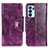 Coque Portefeuille Livre Cuir Etui Clapet N04P pour Oppo Reno6 Pro 5G India Violet