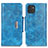 Coque Portefeuille Livre Cuir Etui Clapet N04P pour Samsung Galaxy A03 Bleu Ciel