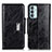 Coque Portefeuille Livre Cuir Etui Clapet N04P pour Samsung Galaxy F23 5G Noir