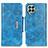 Coque Portefeuille Livre Cuir Etui Clapet N04P pour Samsung Galaxy M33 5G Bleu Ciel