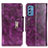 Coque Portefeuille Livre Cuir Etui Clapet N04P pour Samsung Galaxy M52 5G Violet