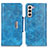 Coque Portefeuille Livre Cuir Etui Clapet N04P pour Samsung Galaxy S21 5G Petit