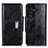 Coque Portefeuille Livre Cuir Etui Clapet N04P pour Samsung Galaxy S21 Ultra 5G Noir