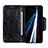 Coque Portefeuille Livre Cuir Etui Clapet N04P pour Samsung Galaxy S21 Ultra 5G Petit