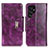 Coque Portefeuille Livre Cuir Etui Clapet N04P pour Samsung Galaxy S24 Ultra 5G Violet