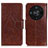 Coque Portefeuille Livre Cuir Etui Clapet N05P pour Huawei Honor Magic6 Lite 5G Marron