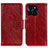 Coque Portefeuille Livre Cuir Etui Clapet N05P pour Huawei Honor X8b Rouge