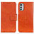 Coque Portefeuille Livre Cuir Etui Clapet N05P pour Motorola Moto E32 Orange