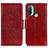 Coque Portefeuille Livre Cuir Etui Clapet N05P pour Motorola Moto E40 Rouge