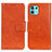 Coque Portefeuille Livre Cuir Etui Clapet N05P pour Motorola Moto Edge 20 Lite 5G Orange