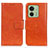 Coque Portefeuille Livre Cuir Etui Clapet N05P pour Motorola Moto Edge (2023) 5G Orange