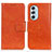 Coque Portefeuille Livre Cuir Etui Clapet N05P pour Motorola Moto Edge Plus (2022) 5G Orange