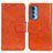 Coque Portefeuille Livre Cuir Etui Clapet N05P pour Motorola Moto Edge S Pro 5G Orange