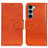 Coque Portefeuille Livre Cuir Etui Clapet N05P pour Motorola Moto Edge S30 5G Orange