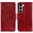 Coque Portefeuille Livre Cuir Etui Clapet N05P pour Motorola Moto Edge S30 5G Rouge