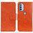 Coque Portefeuille Livre Cuir Etui Clapet N05P pour Motorola Moto G31 Orange