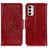 Coque Portefeuille Livre Cuir Etui Clapet N05P pour Motorola Moto G42 Rouge