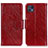 Coque Portefeuille Livre Cuir Etui Clapet N05P pour Motorola Moto G50 5G Rouge