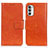 Coque Portefeuille Livre Cuir Etui Clapet N05P pour Motorola MOTO G52 Orange