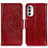 Coque Portefeuille Livre Cuir Etui Clapet N05P pour Motorola MOTO G52 Rouge