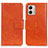 Coque Portefeuille Livre Cuir Etui Clapet N05P pour Motorola Moto G53y 5G Orange