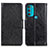 Coque Portefeuille Livre Cuir Etui Clapet N05P pour Motorola Moto G71 5G Noir