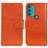 Coque Portefeuille Livre Cuir Etui Clapet N05P pour Motorola Moto G71 5G Orange