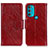 Coque Portefeuille Livre Cuir Etui Clapet N05P pour Motorola Moto G71 5G Rouge