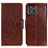 Coque Portefeuille Livre Cuir Etui Clapet N05P pour Motorola ThinkPhone 5G Marron