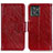 Coque Portefeuille Livre Cuir Etui Clapet N05P pour Motorola ThinkPhone 5G Rouge