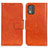 Coque Portefeuille Livre Cuir Etui Clapet N05P pour Nokia C02 Orange