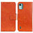 Coque Portefeuille Livre Cuir Etui Clapet N05P pour Nokia C12 Orange