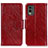 Coque Portefeuille Livre Cuir Etui Clapet N05P pour Nokia C210 Rouge