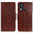 Coque Portefeuille Livre Cuir Etui Clapet N05P pour Nokia C22 Marron