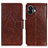 Coque Portefeuille Livre Cuir Etui Clapet N05P pour Nothing Phone 2 Marron