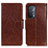 Coque Portefeuille Livre Cuir Etui Clapet N05P pour OnePlus Nord N200 5G Marron