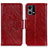 Coque Portefeuille Livre Cuir Etui Clapet N05P pour Oppo F21 Pro 4G Rouge