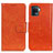 Coque Portefeuille Livre Cuir Etui Clapet N05P pour Oppo Reno5 F Orange