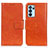 Coque Portefeuille Livre Cuir Etui Clapet N05P pour Oppo Reno6 Pro 5G India Orange