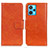 Coque Portefeuille Livre Cuir Etui Clapet N05P pour Realme 9 4G Orange