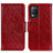 Coque Portefeuille Livre Cuir Etui Clapet N05P pour Realme 9 5G India Rouge