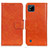 Coque Portefeuille Livre Cuir Etui Clapet N05P pour Realme C20 Orange