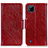 Coque Portefeuille Livre Cuir Etui Clapet N05P pour Realme C20 Rouge