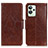 Coque Portefeuille Livre Cuir Etui Clapet N05P pour Realme GT2 Pro 5G Marron